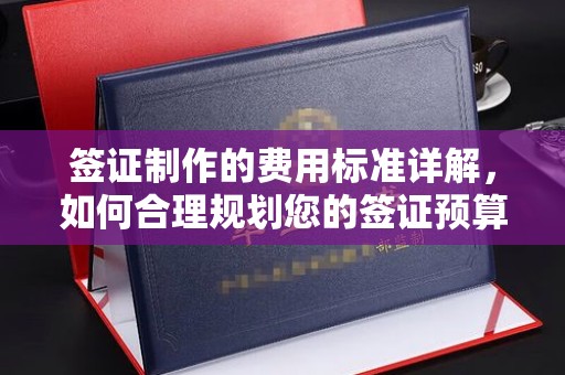 仁爱签证制作的费用标准详解，如何合理规划您的签证预算